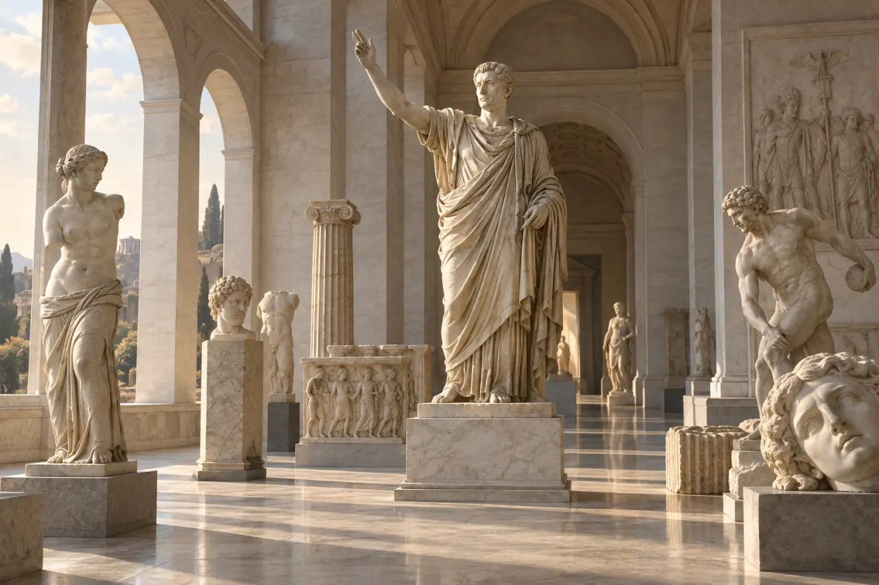 Sculpture romaine : entre héritage grec et affirmation du pouvoir