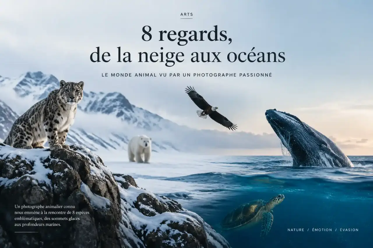 Photographe animalier connu : 8 regards, de la neige aux océans