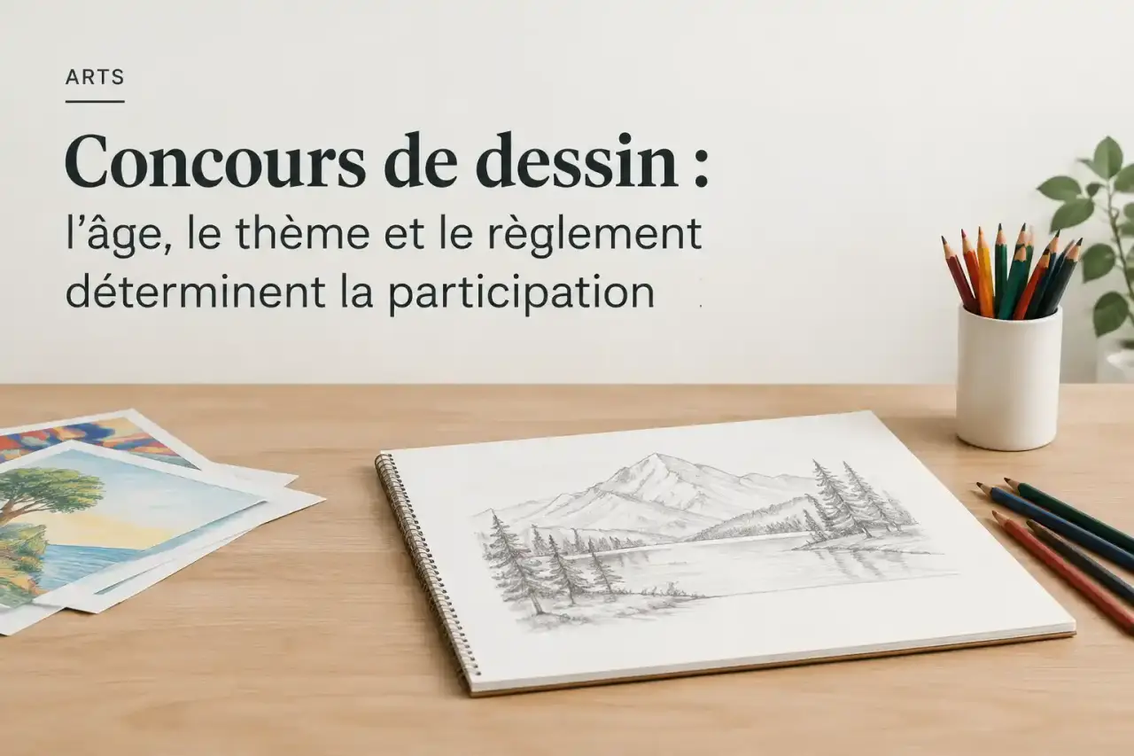 Concours de dessin : l’âge, le thème et le règlement déterminent la participation