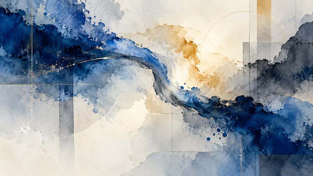 Premiers lavis d’aquarelle sur papier, avec des nuances transparentes et un pinceau humide