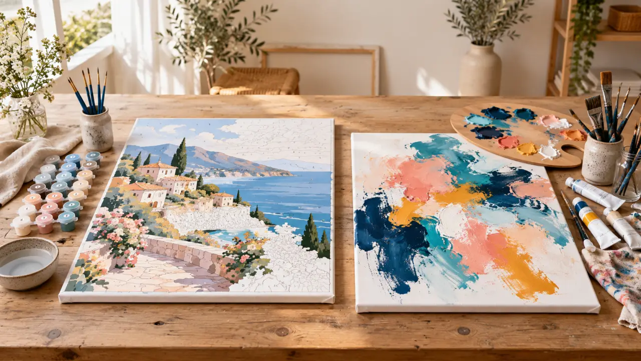 Peinture et loisirs créatifs : choisir entre toile guidée et création libre