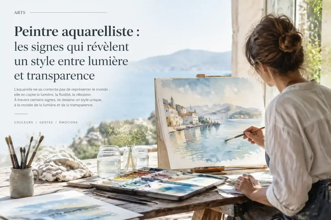 Peintre aquarelliste : les signes qui révèlent un style entre lumière et transparence
